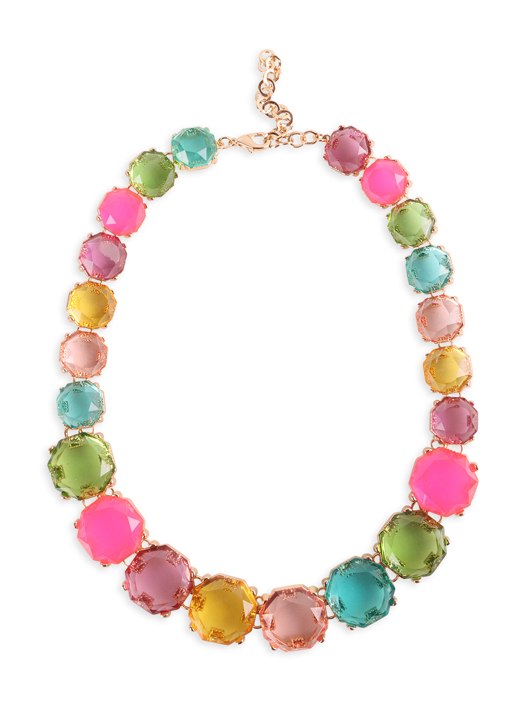 Lustrous Rainbow Crystal Necklace