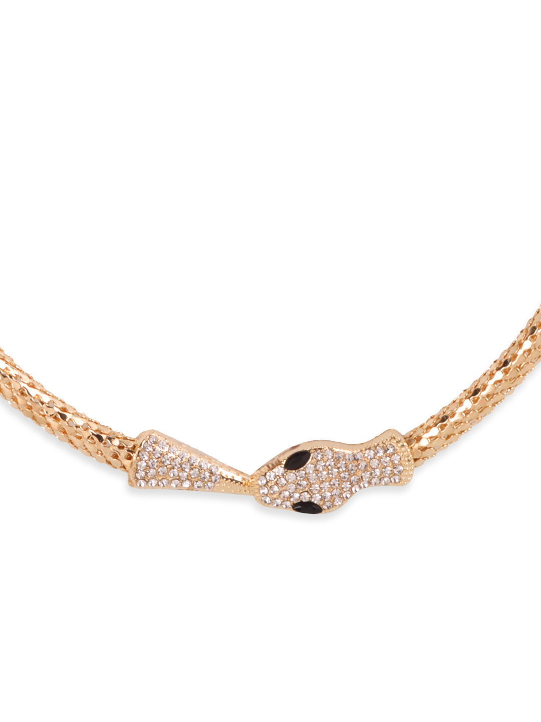 Elegance Gold-Plated Snake Necklace
