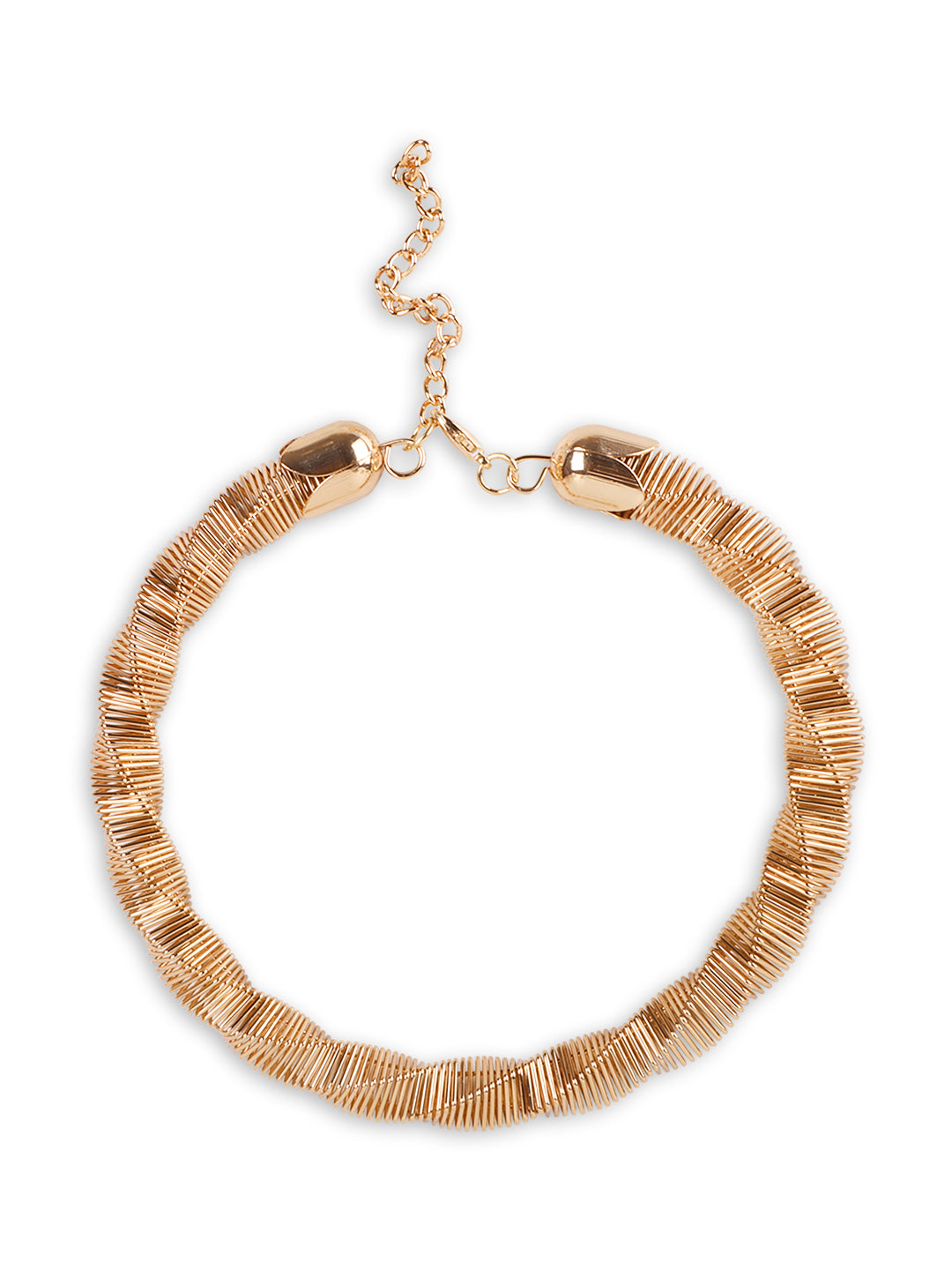 Wonderful Golden Woven Chain Necklace