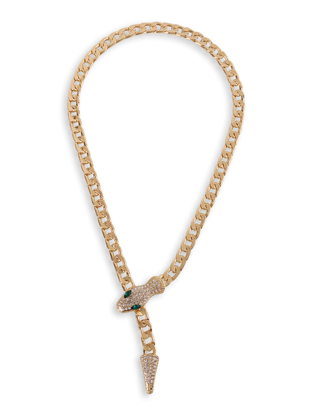 Voguish Crystal Chain Necklace