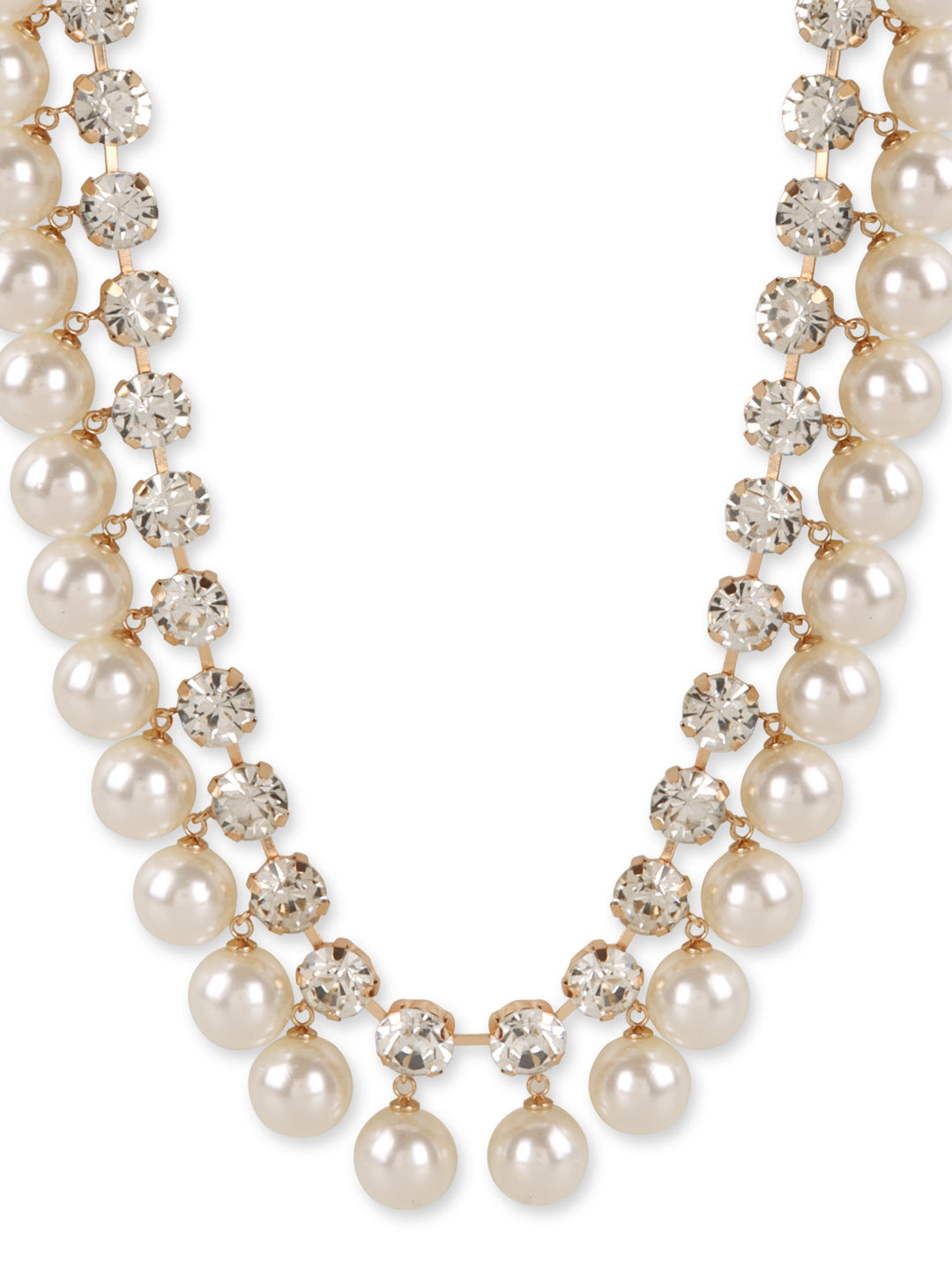 Crystal Pearl Statement Necklace