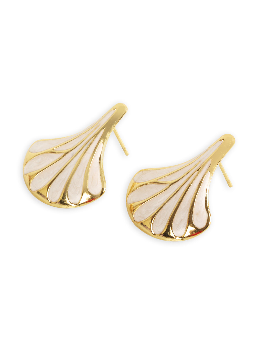 Gold Trendy Net Earring