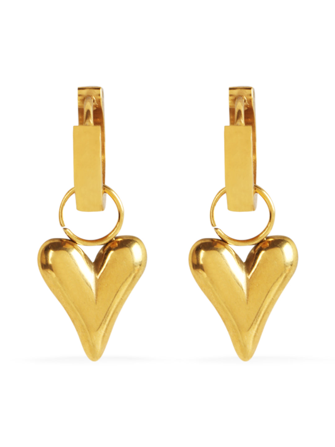 Golden Floral Hinged Earring