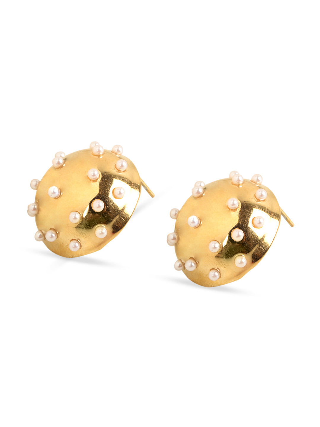 Kraze Gold Drop Stud Earrings
