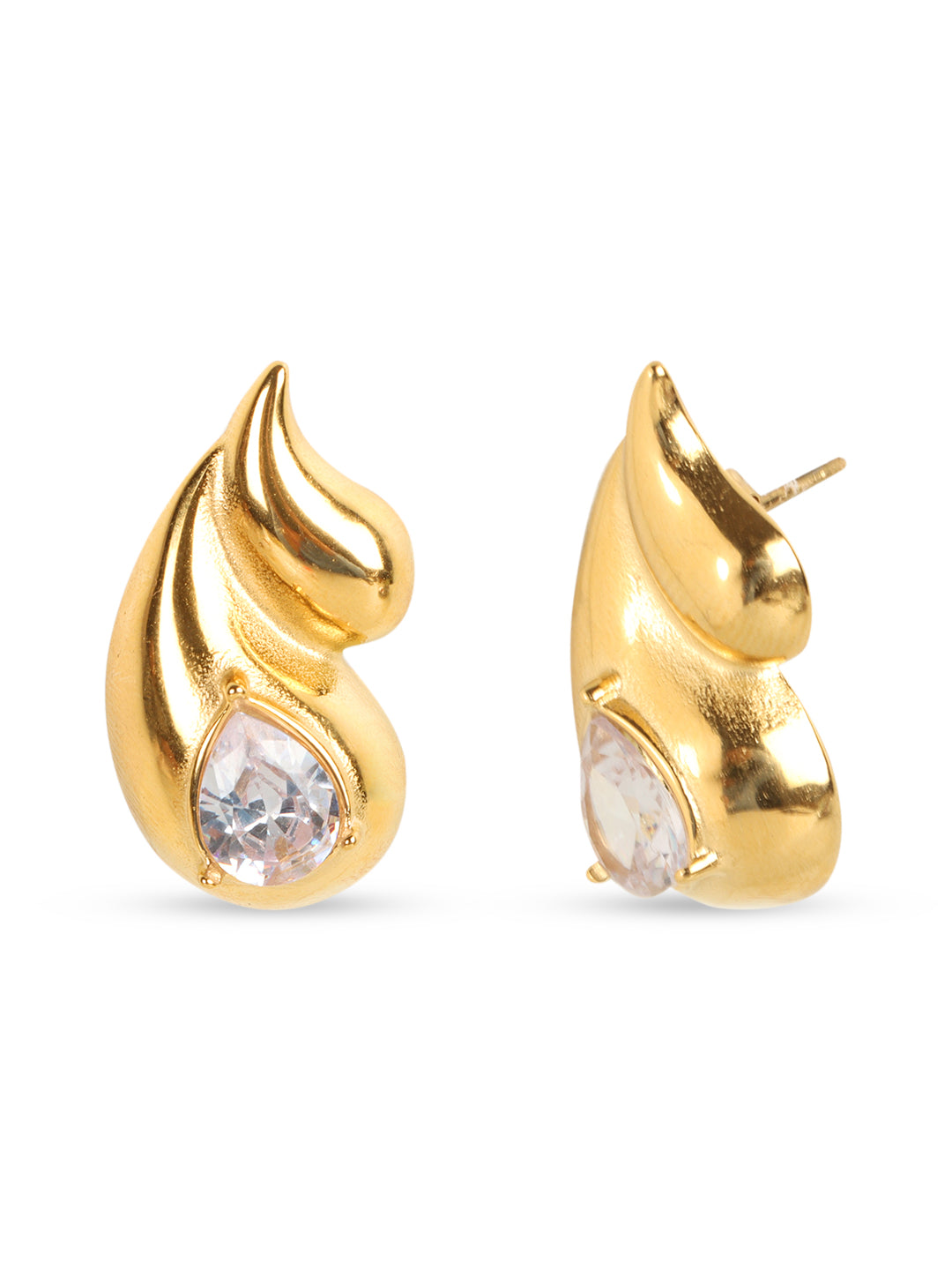 Gold-Plated Drop Earrings