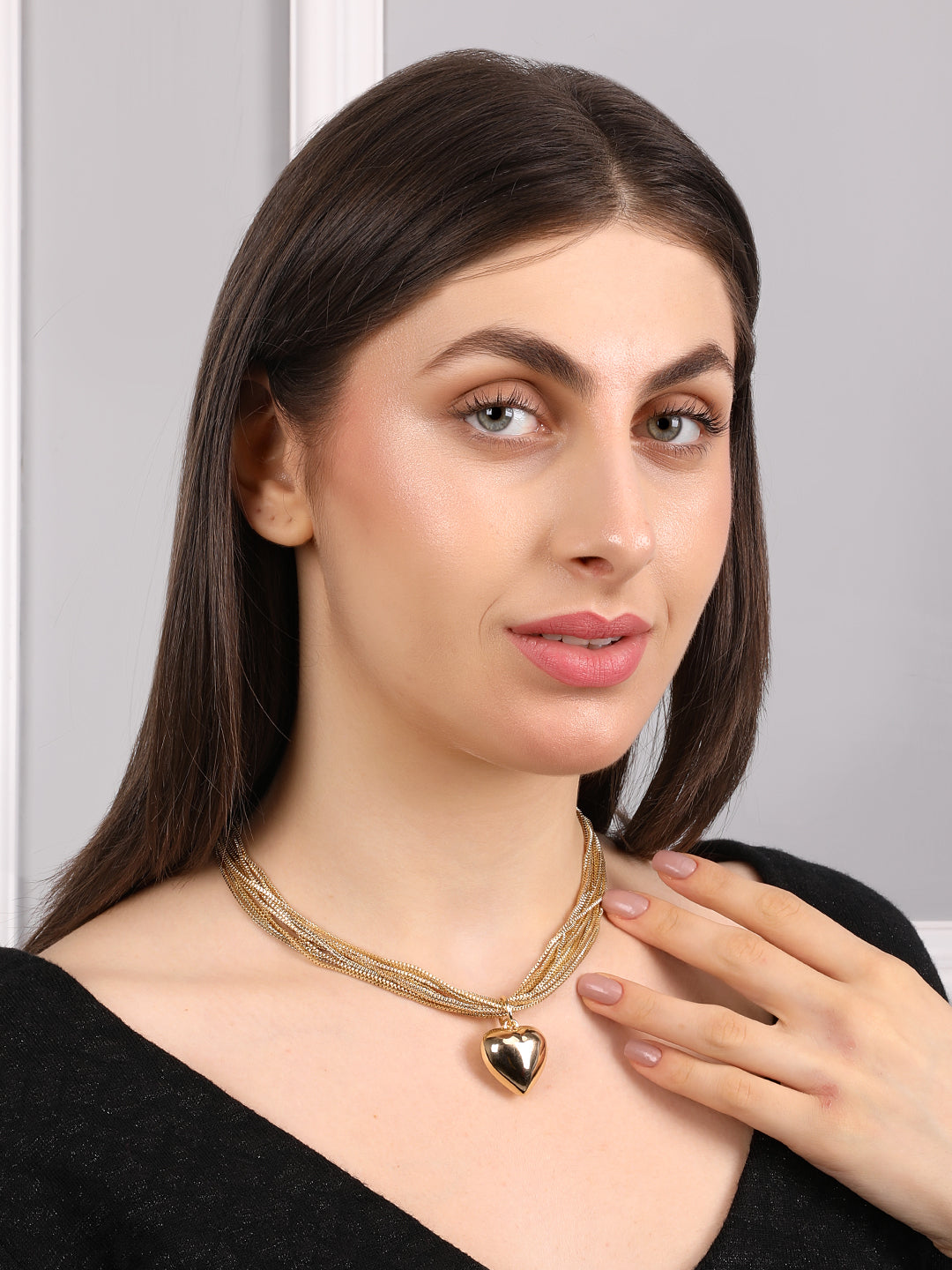 Delicate Gold-Plated Heart Necklace