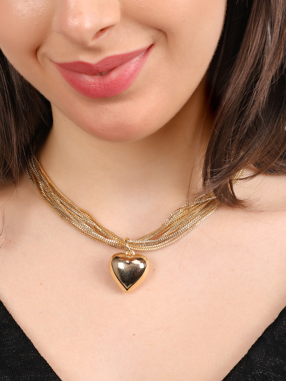 Delicate Gold-Plated Heart Necklace