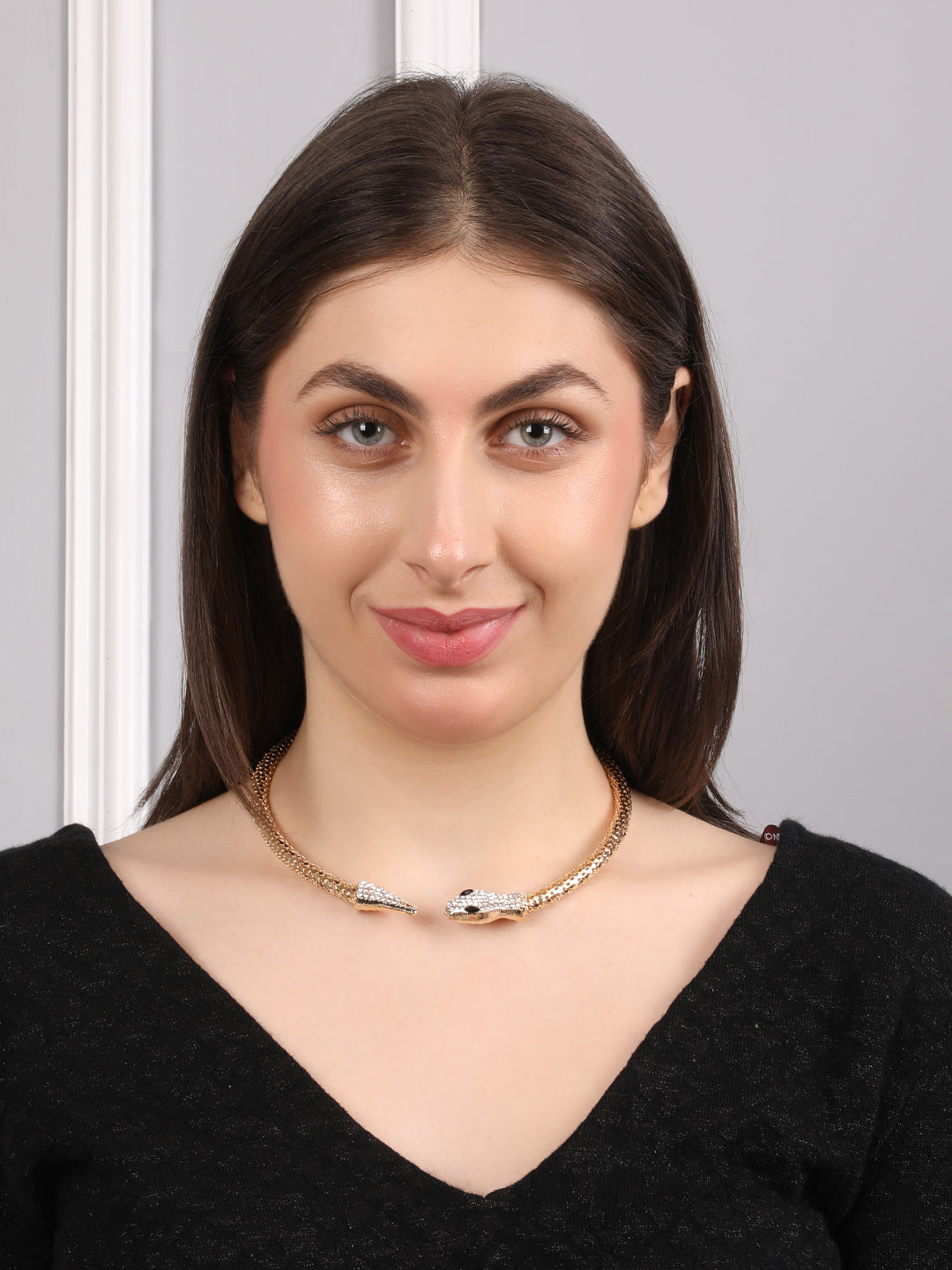 Elegance Gold-Plated Snake Necklace