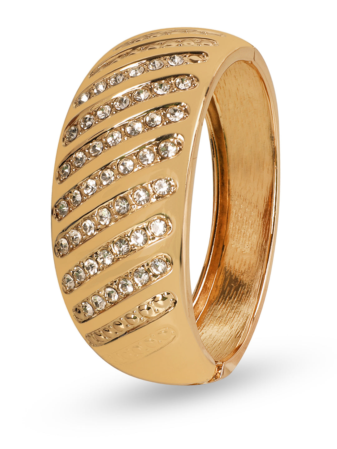 Kraze Shine Golden Crystal Bracelet