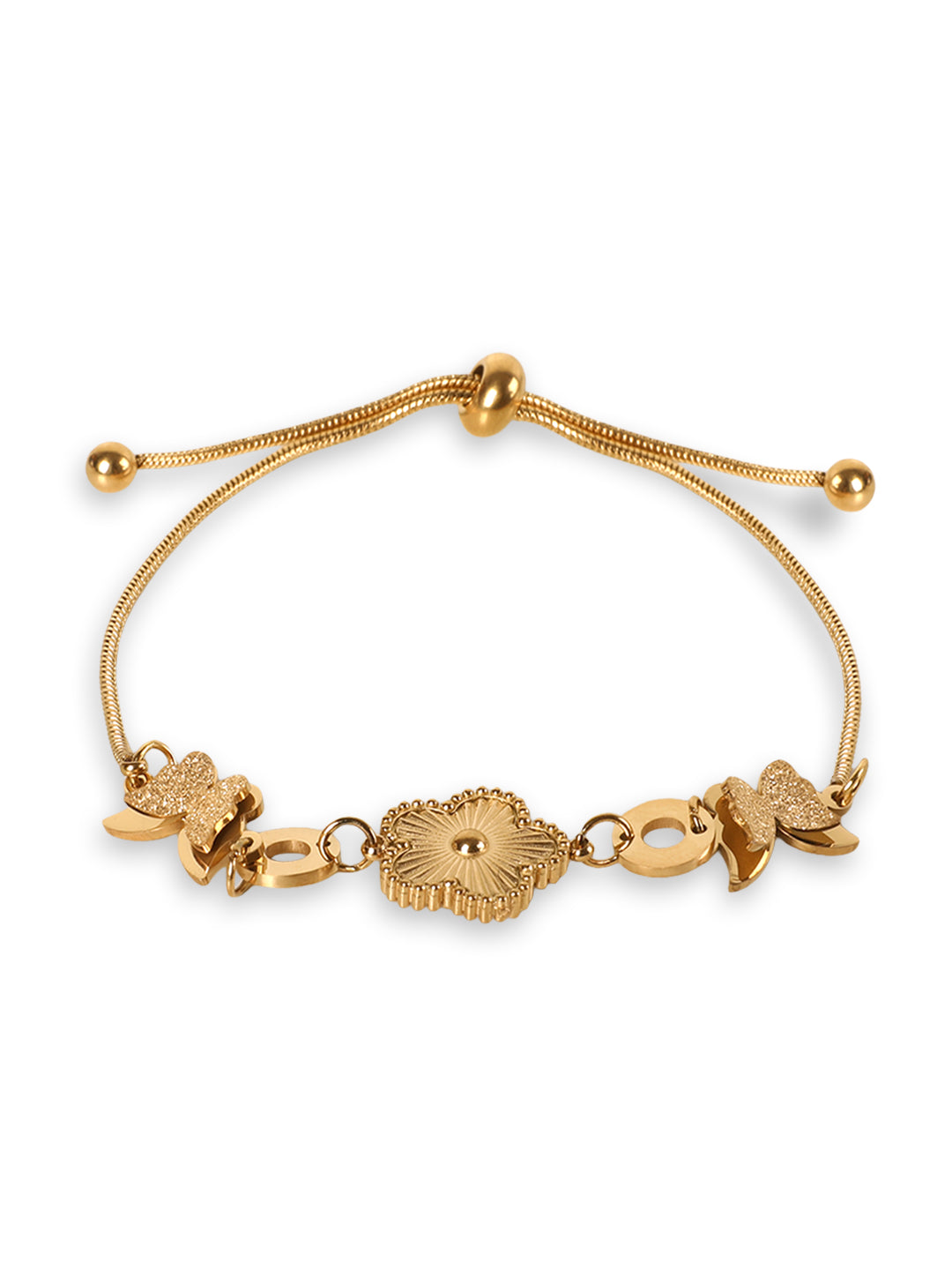 Kraze Gold Floral Bracelet