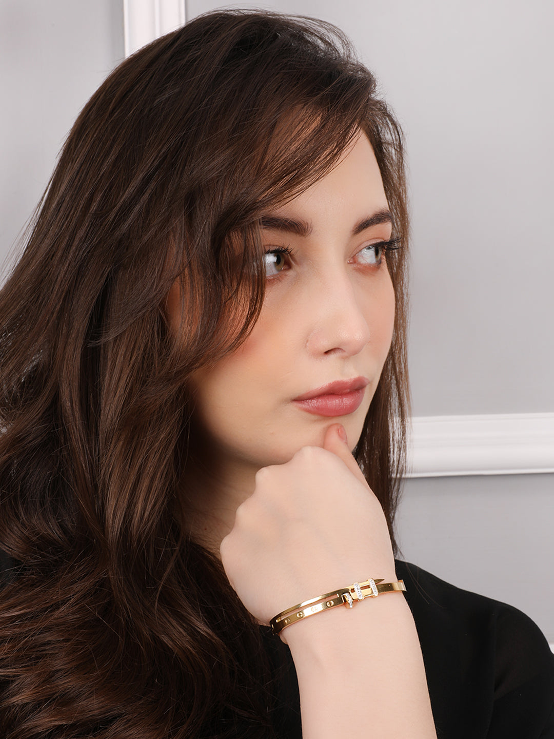 Luminous Golden Buckle Bracelet
