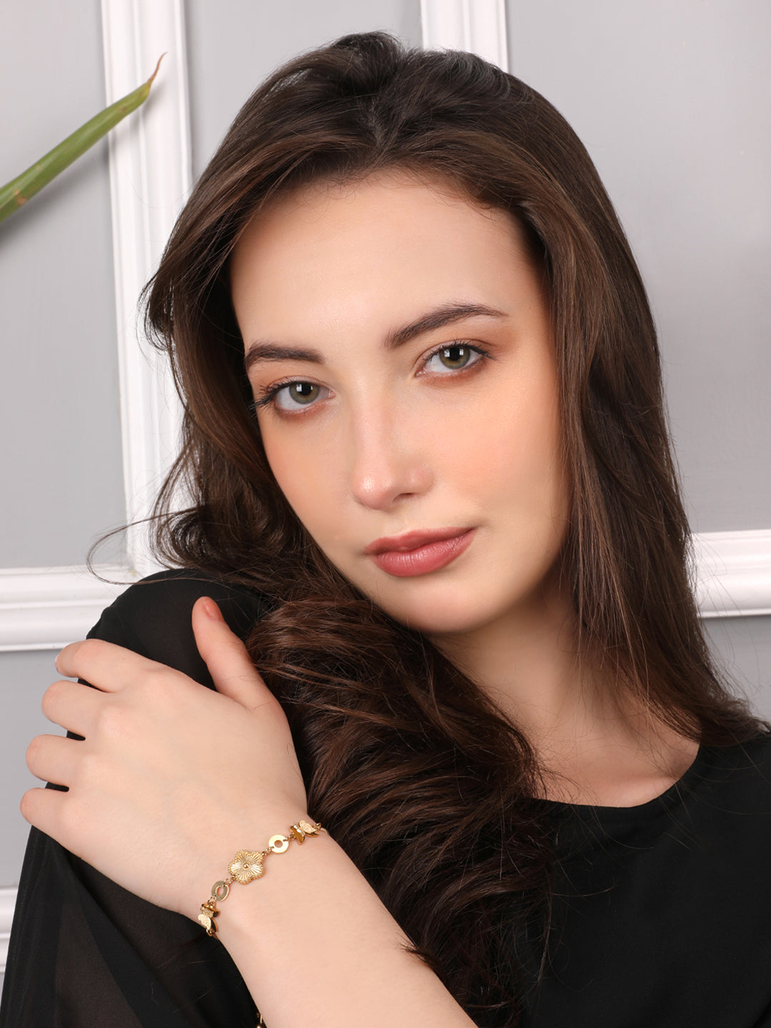 Kraze Gold Floral Bracelet