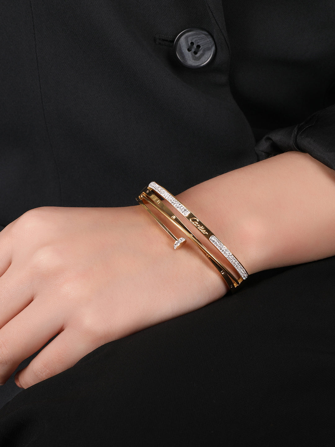 Kraze Crystal Cuff Bracelet