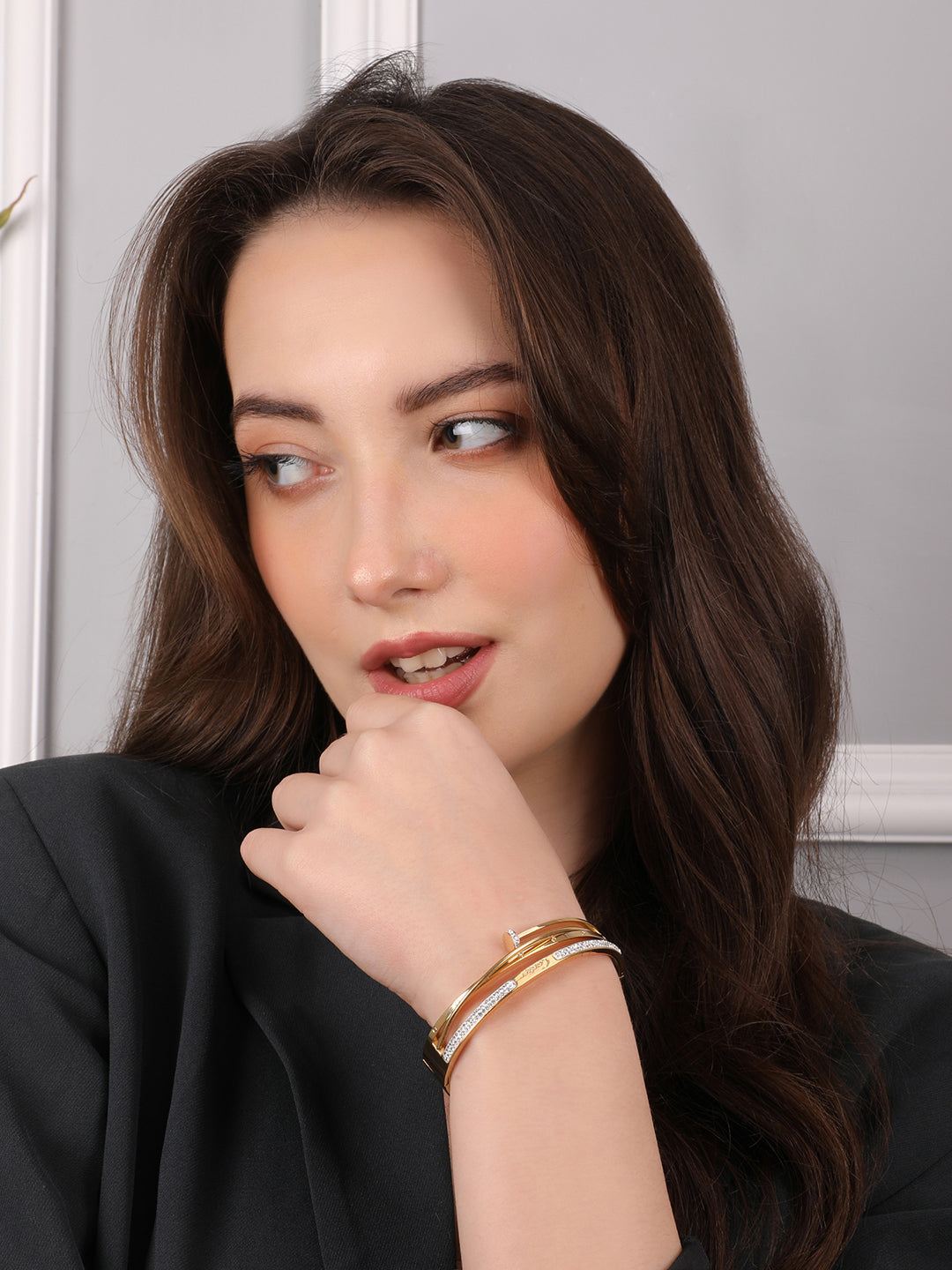 Kraze Crystal Cuff Bracelet