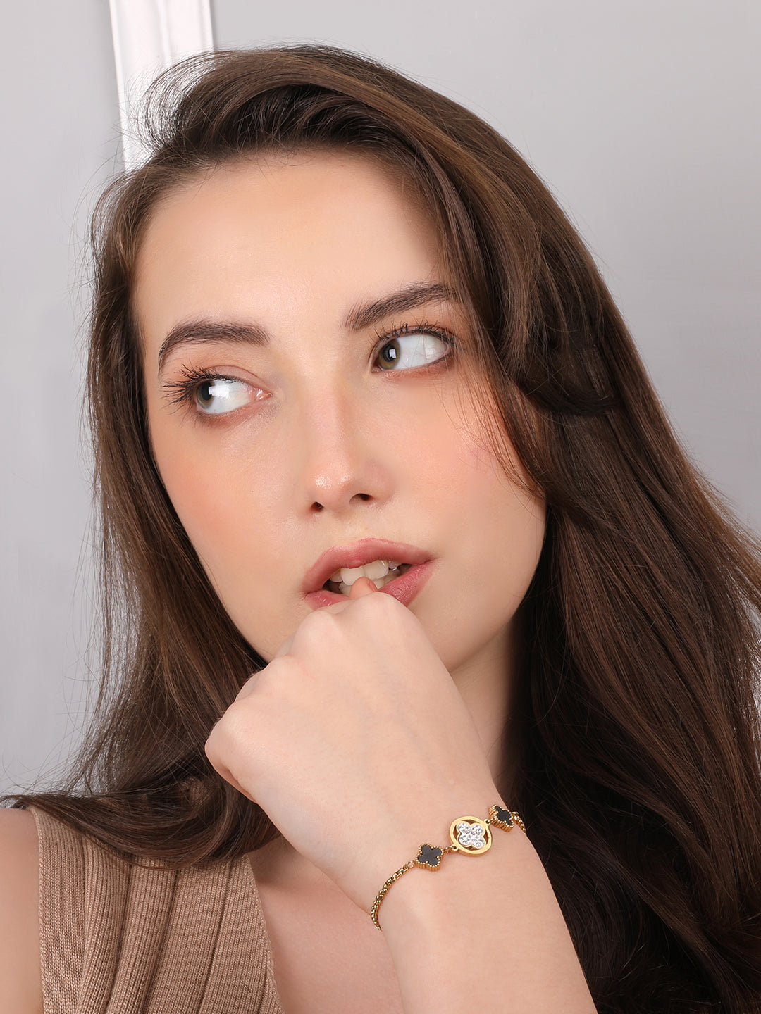 Kraze Gold Charm Bracelet