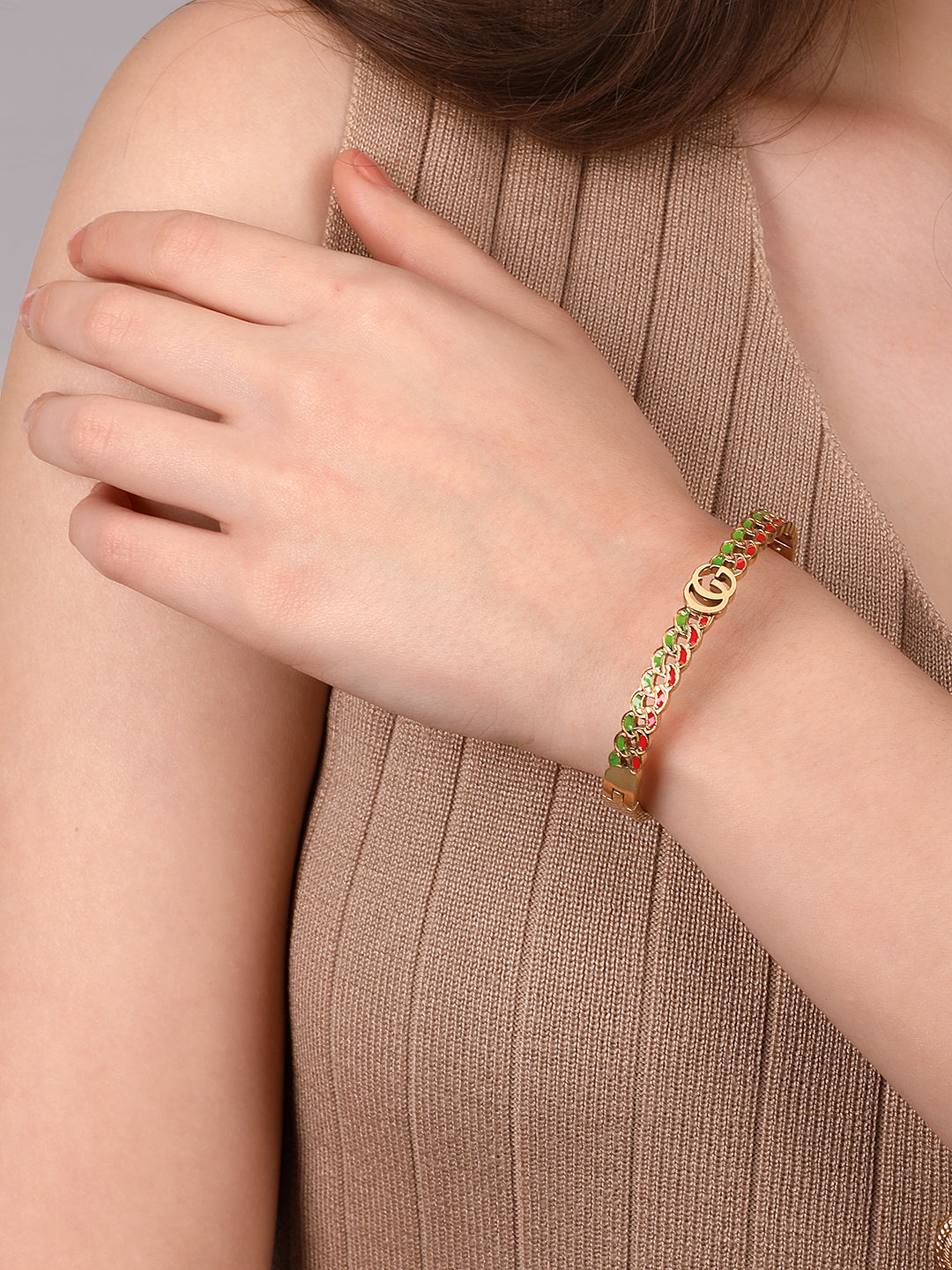 Unique Colorful Golden Bracelet