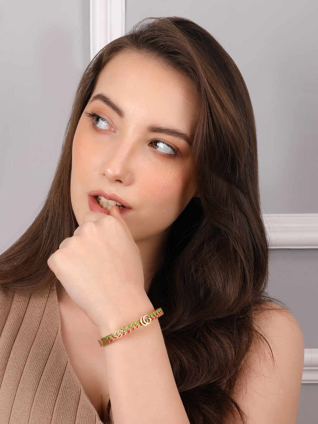 Unique Colorful Golden Bracelet