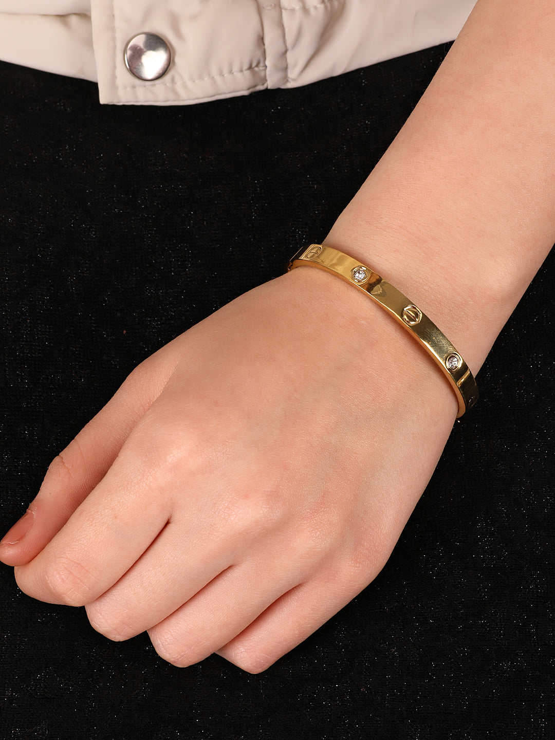 Kraze Golden Crystal Bracelet