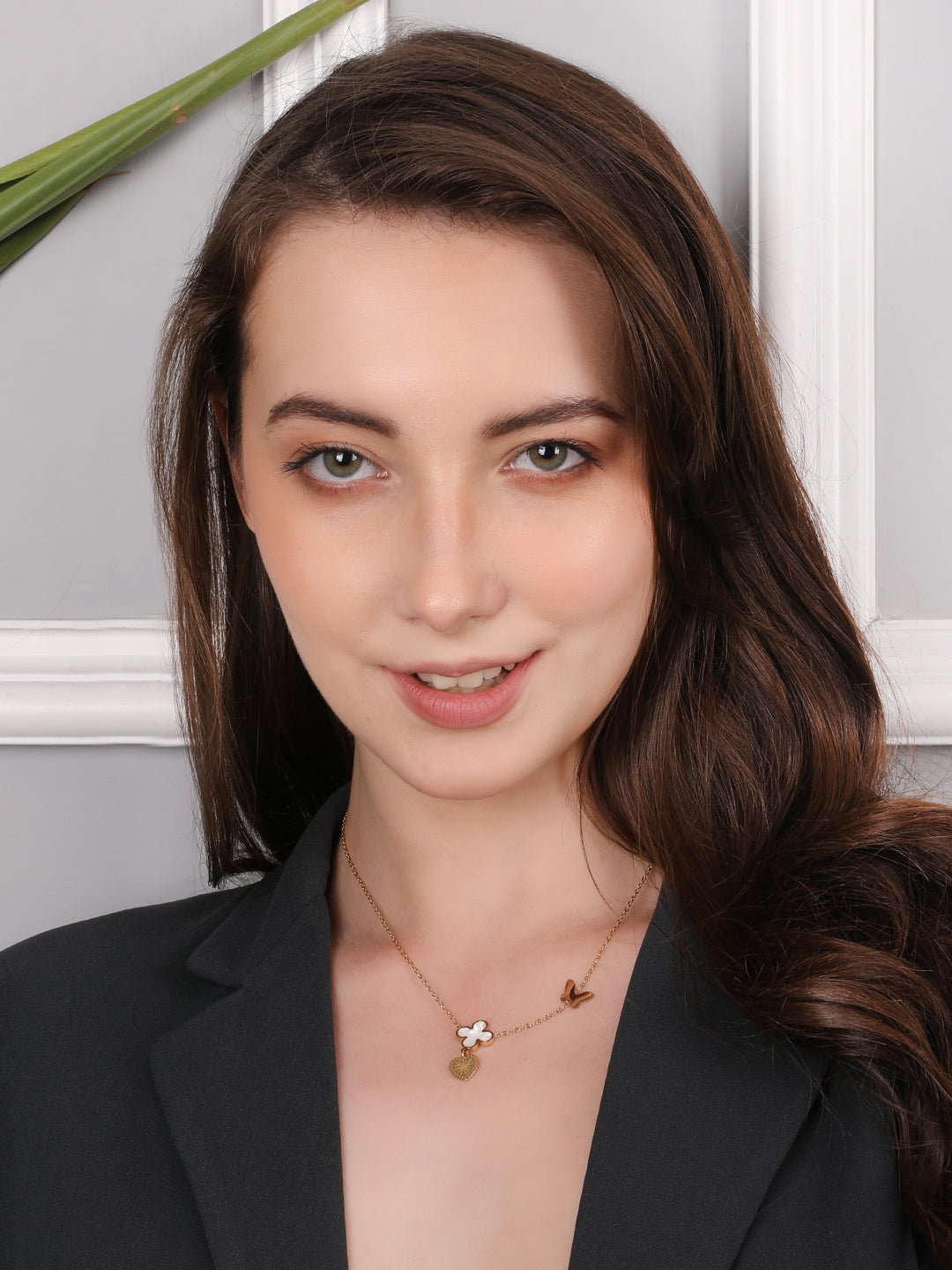 Kraze Amer Gold Charm Necklace