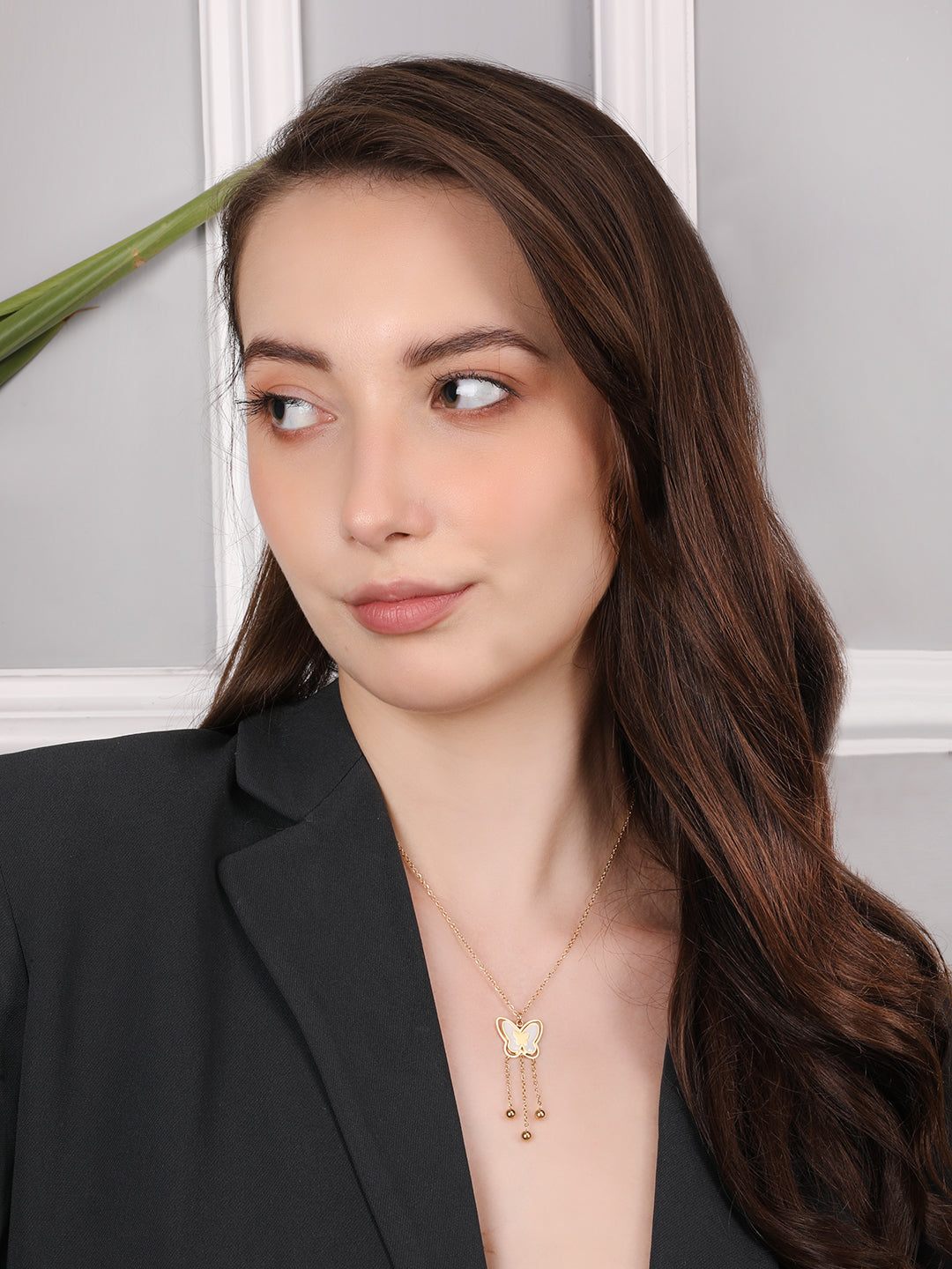 Kraze Butterfly Golden Pendant