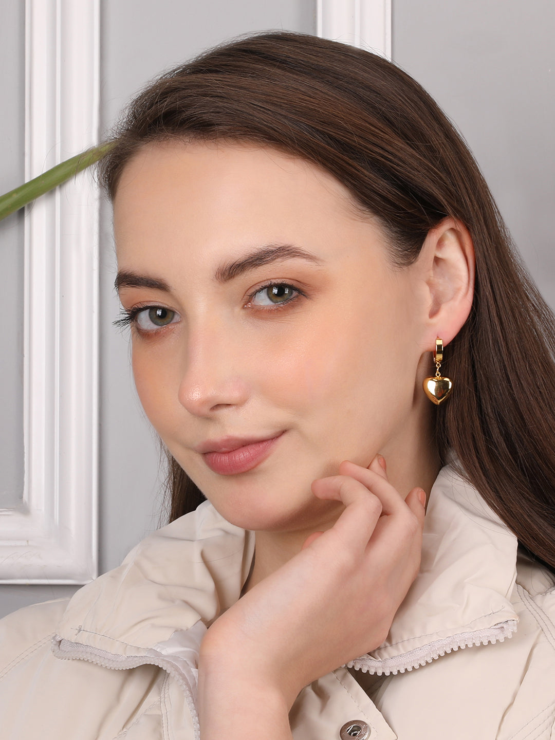 Amour Heart Hinged Earring