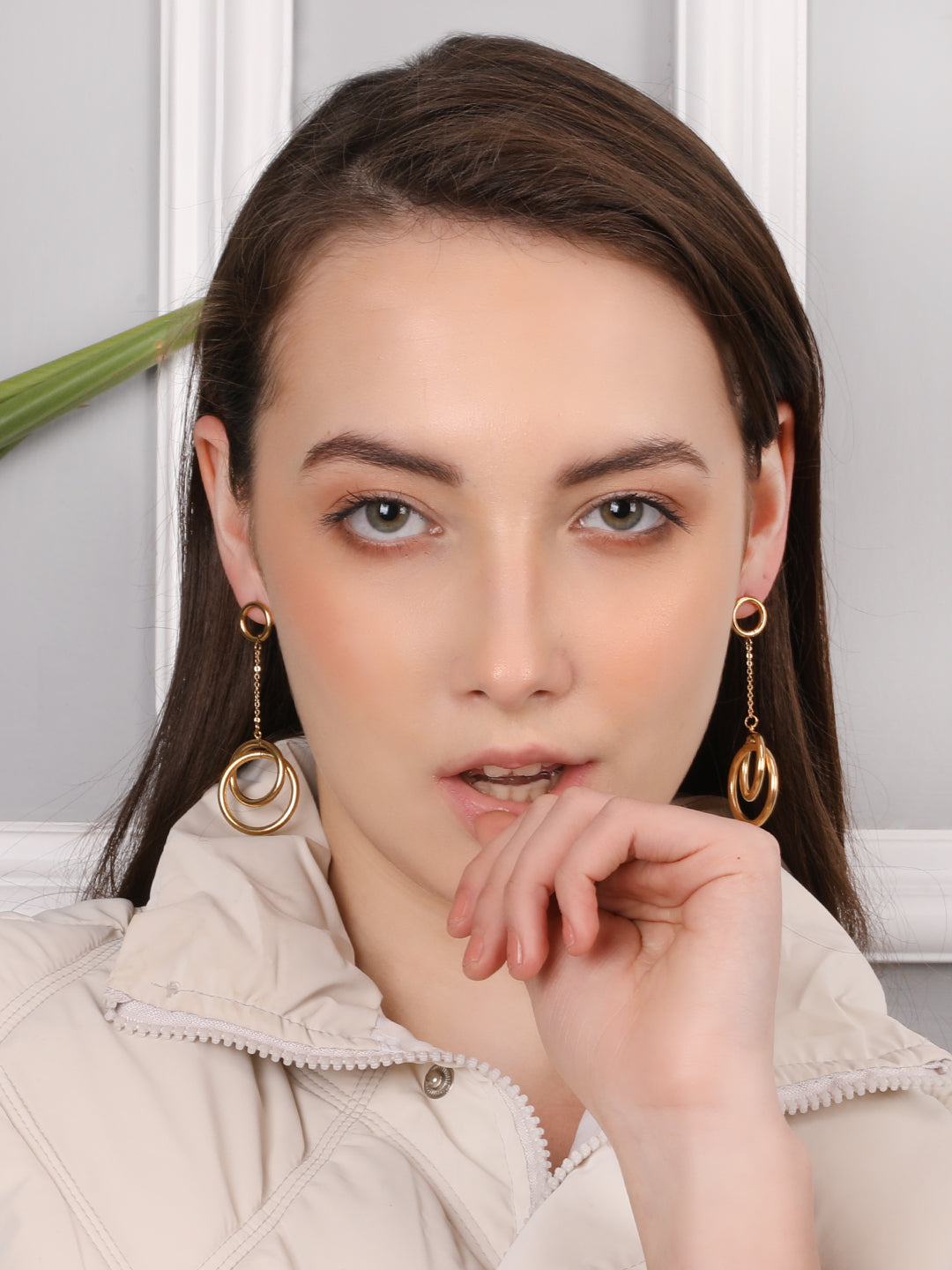 Kraze circular Long Hoops Earring