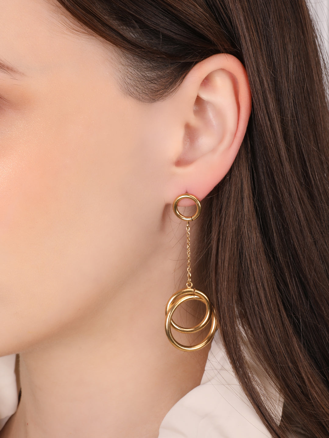 Kraze circular Long Hoops Earring
