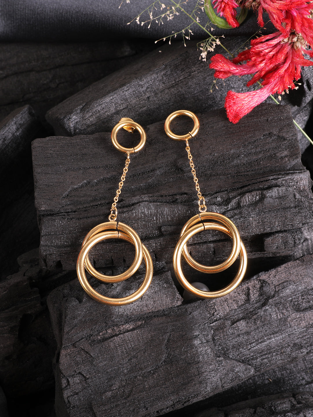 Kraze circular Long Hoops Earring