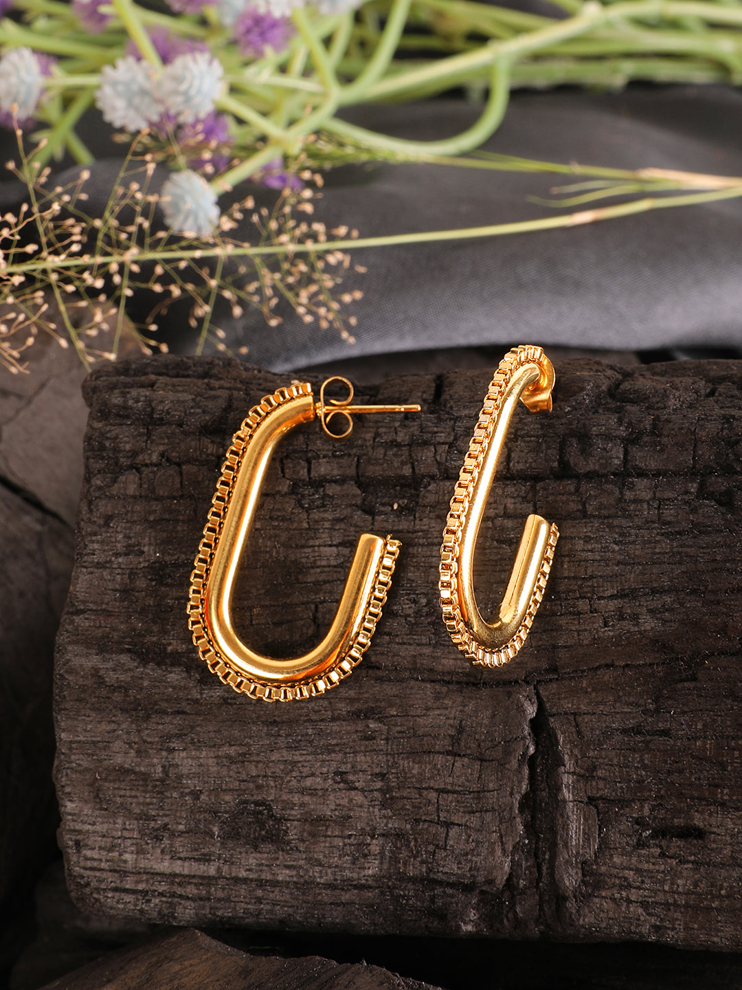 Kraze Gold Hoop Earrings