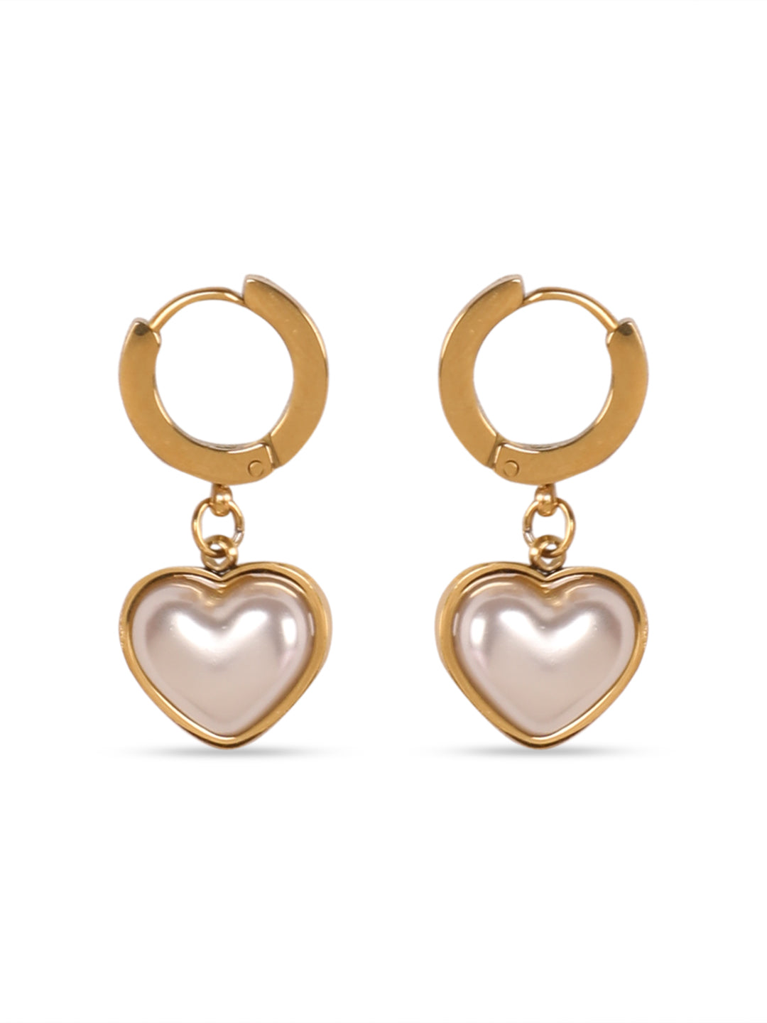 Kraze Golden Cute Heartthrob Earrings