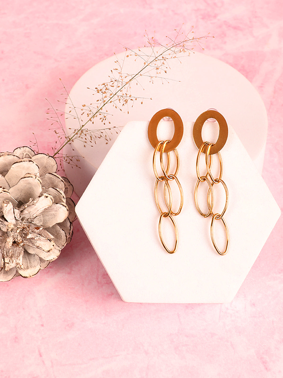 Modest Round Danglers Earrings