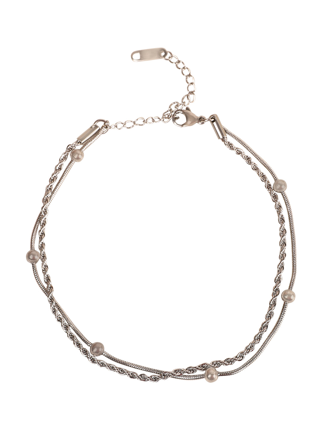 Sterling Silver Plated Anklet