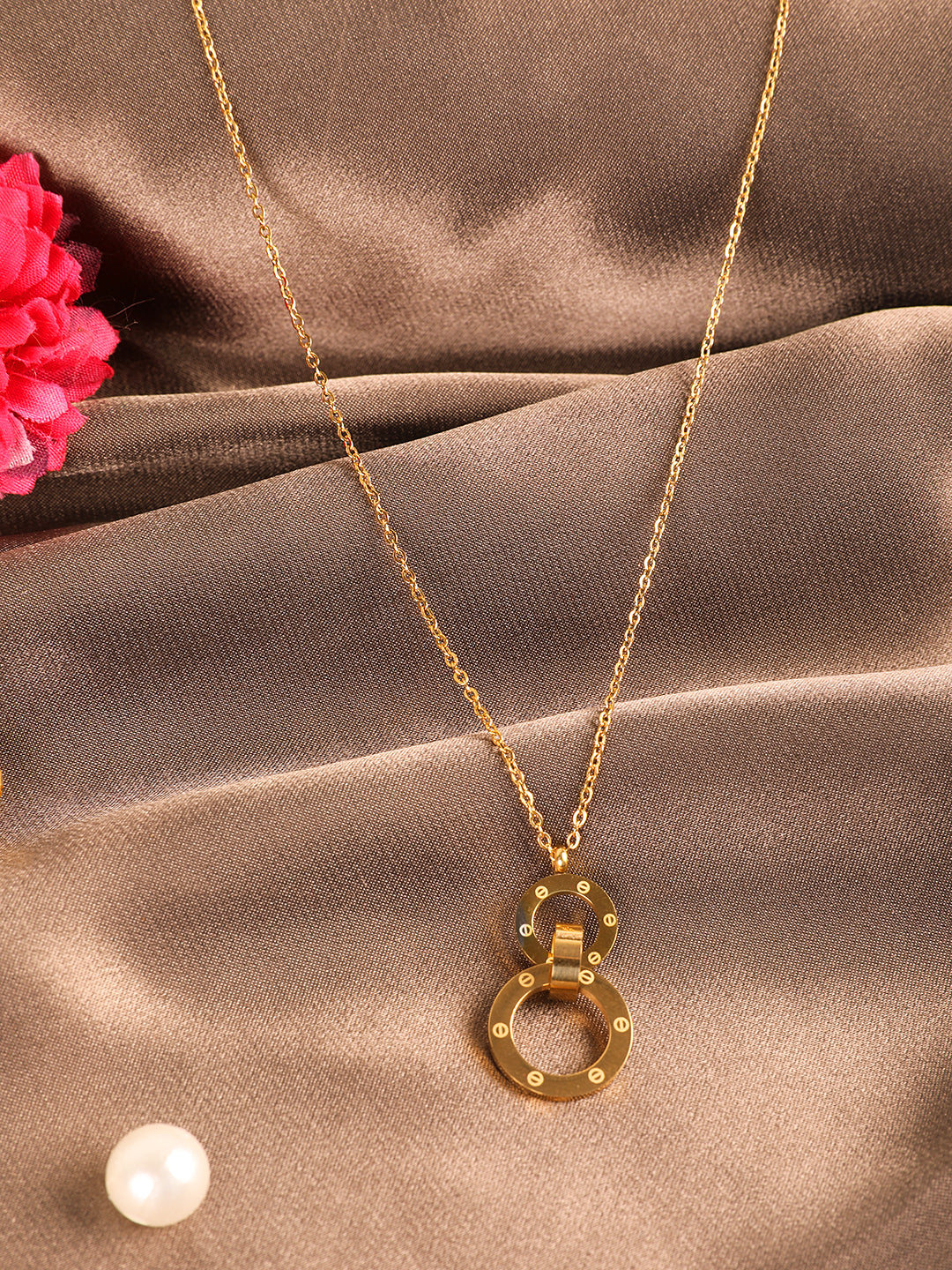 Gold-Plated Infinity Charm Pendant
