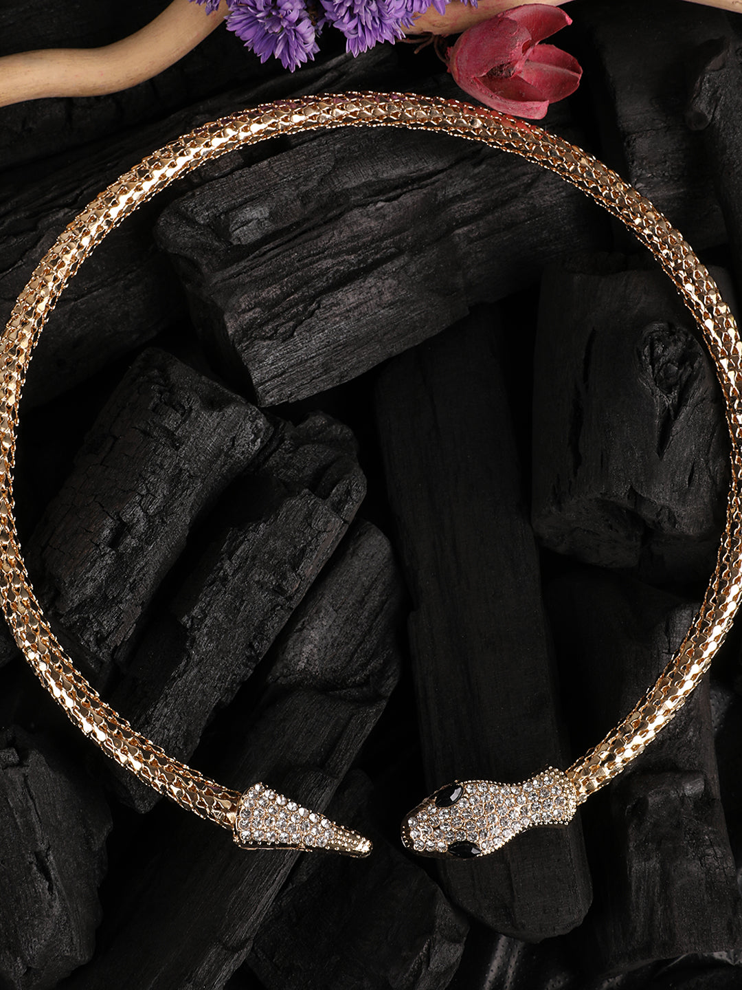 Elegance Gold-Plated Snake Necklace