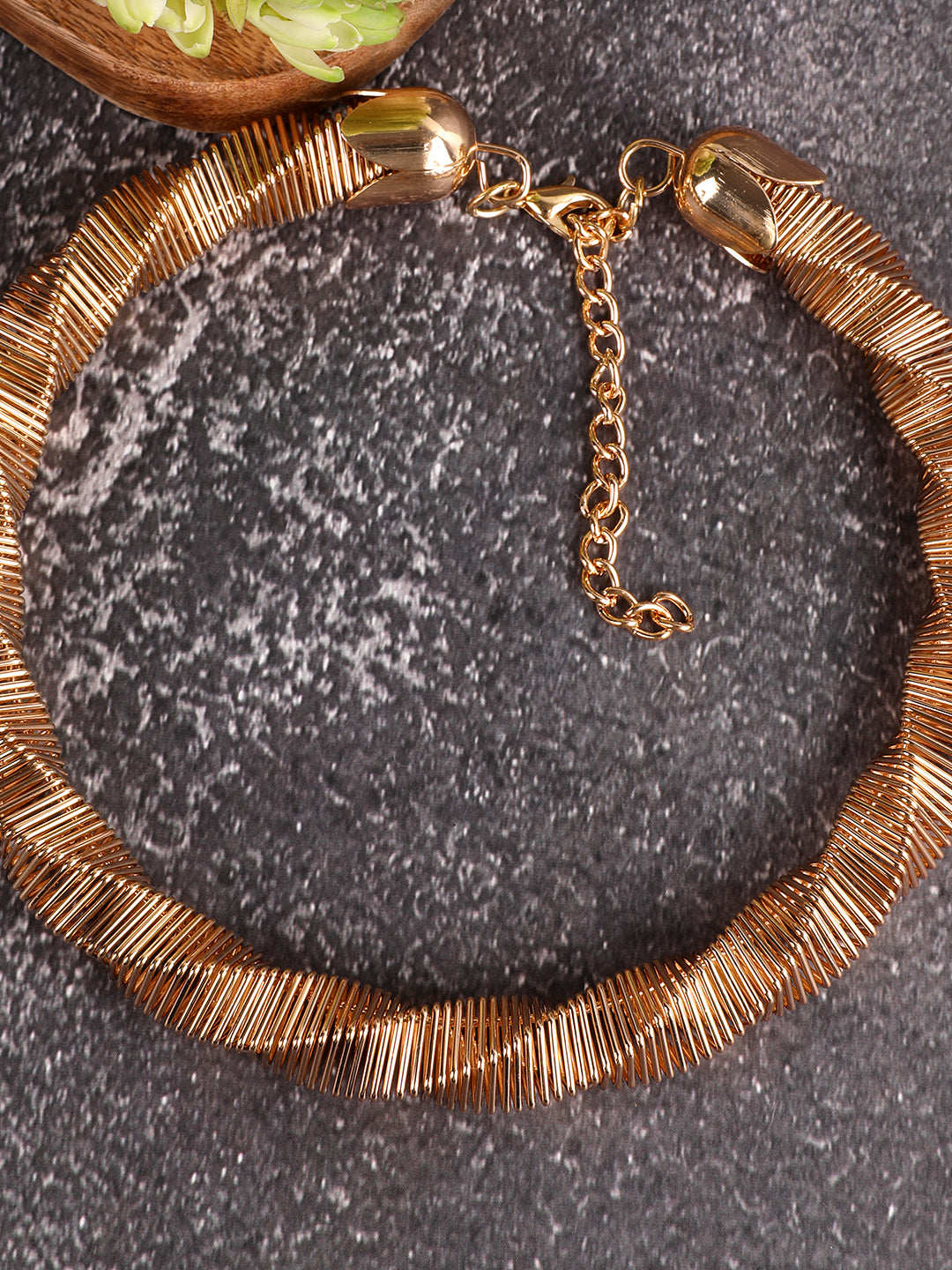 Wonderful Golden Woven Chain Necklace