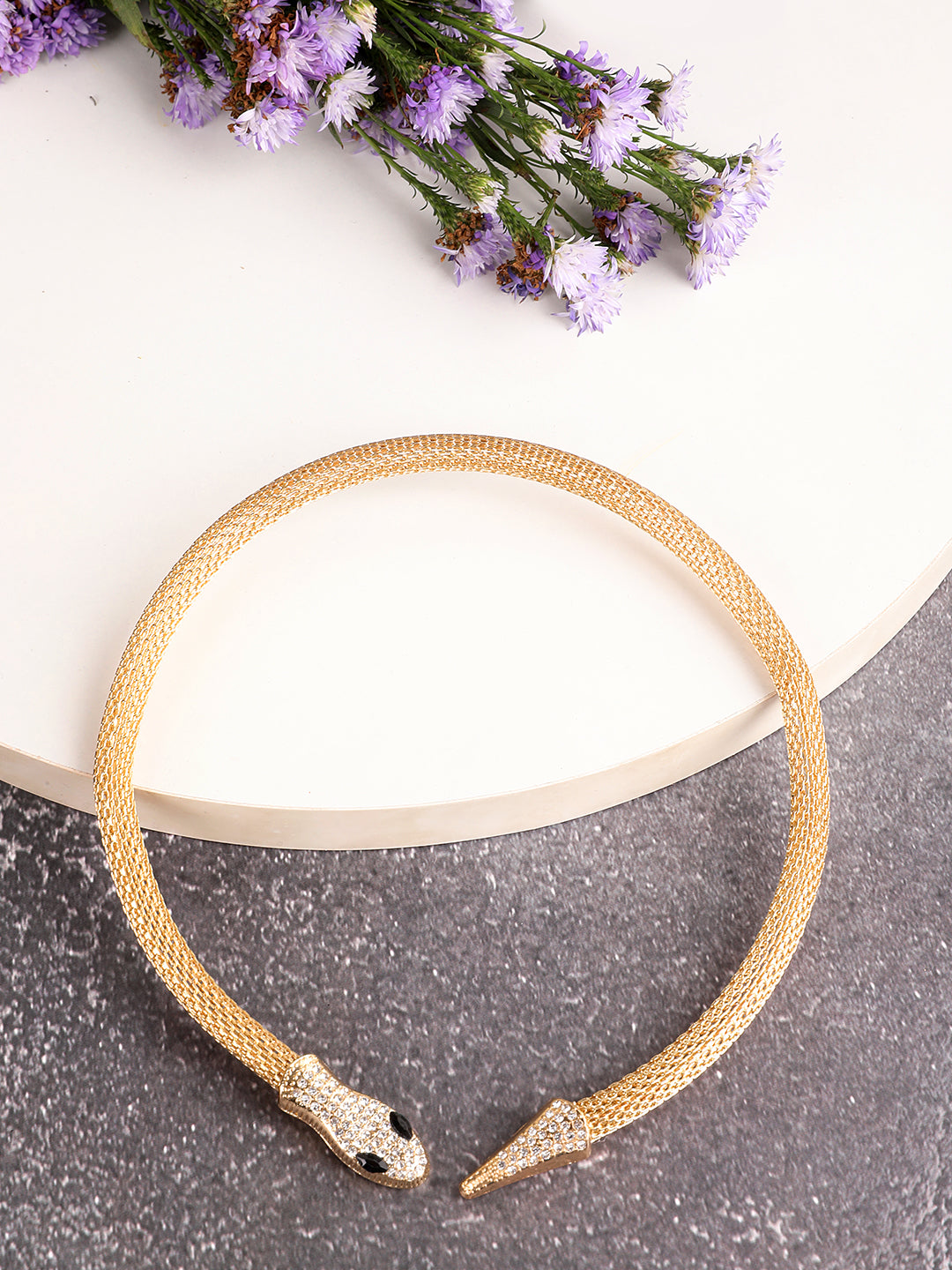 Imperial Gold-Plated Snake Necklace