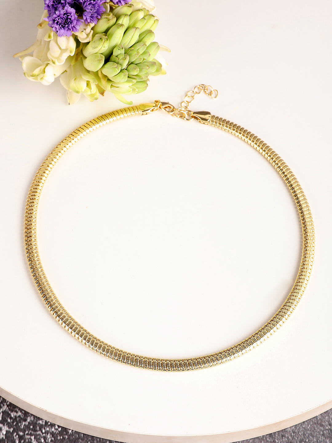 Glossy Golden Chain Necklace