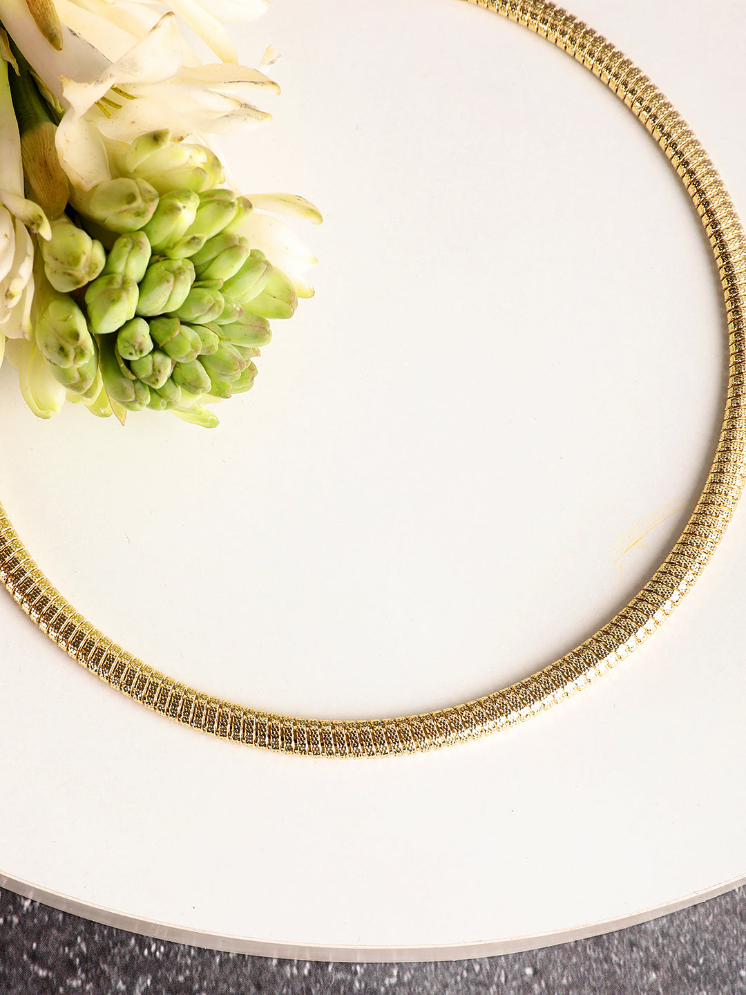 Glossy Golden Chain Necklace