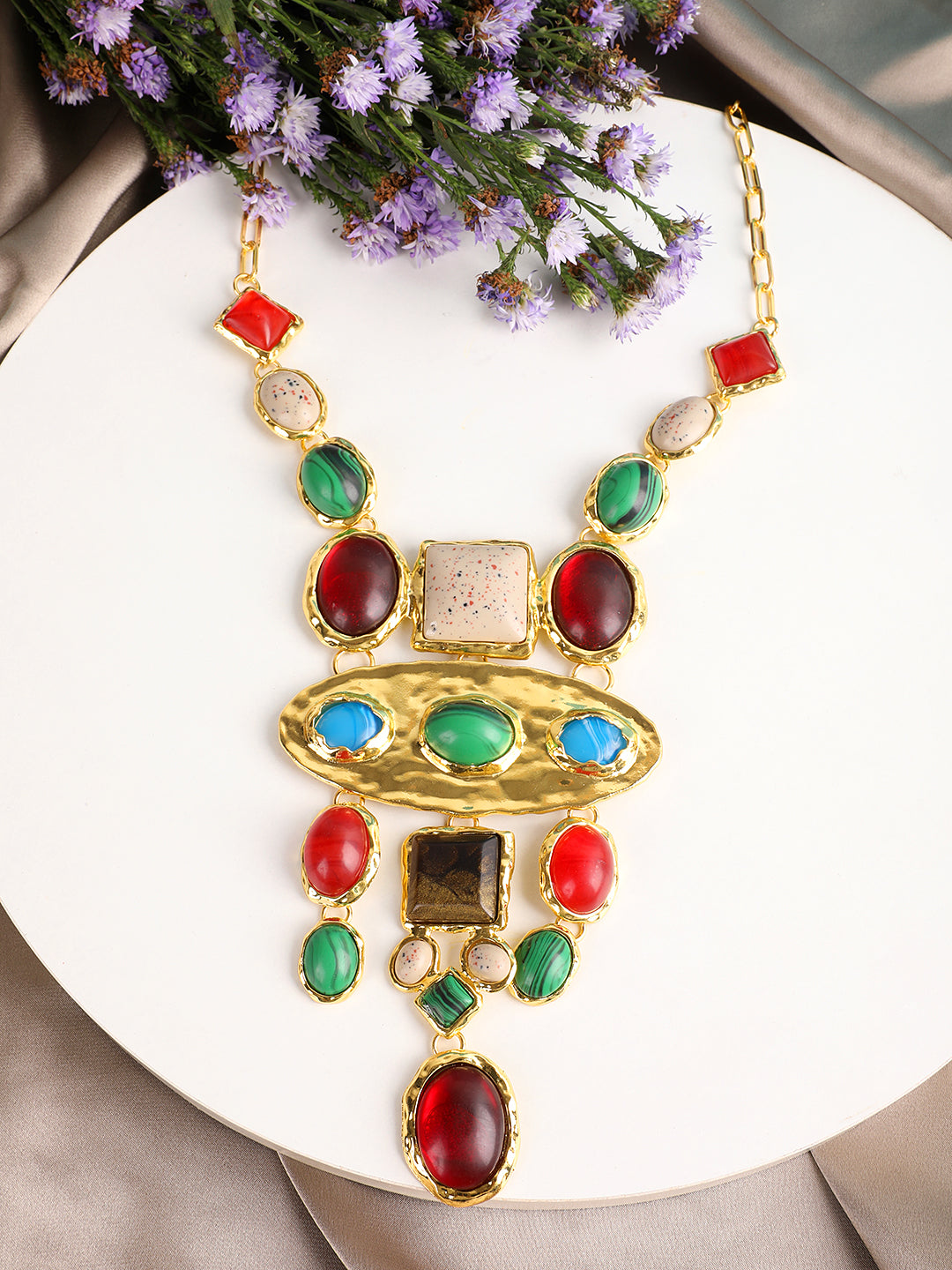 Royal Colorful Stones Necklace