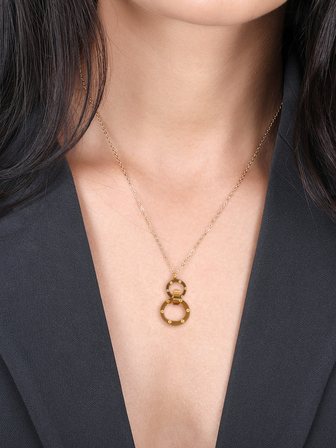 Gold-Plated Infinity Charm Pendant