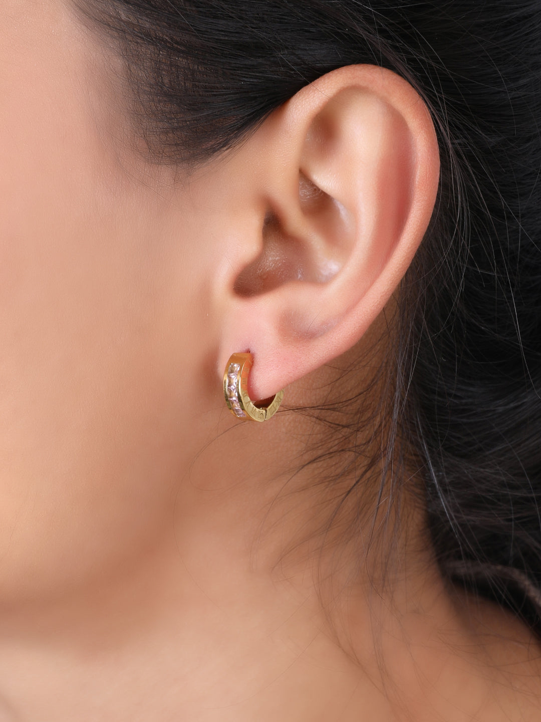 Kraze Gracious Golden Hoop Earrings