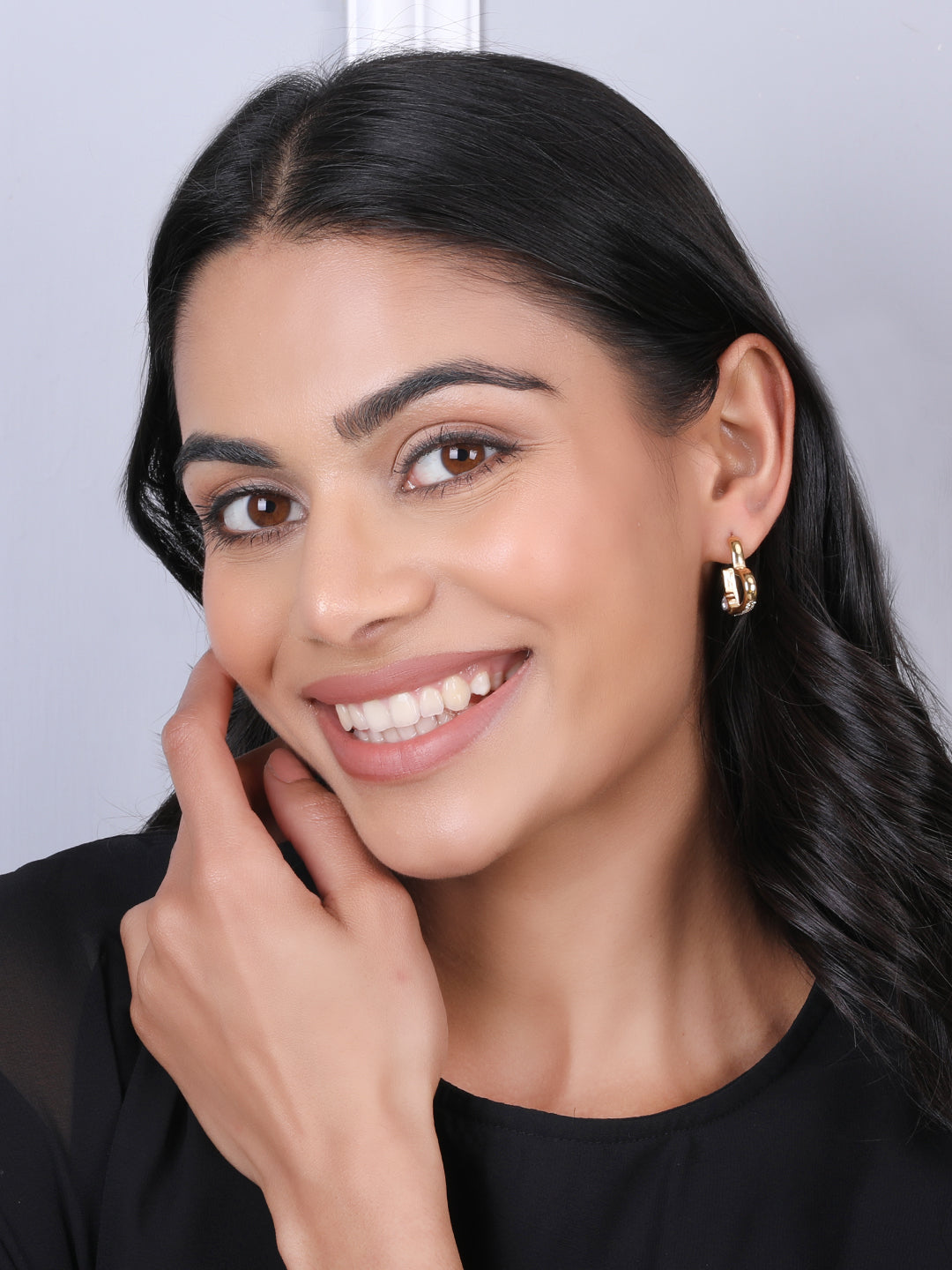 Kraze Golden Heart Earrings