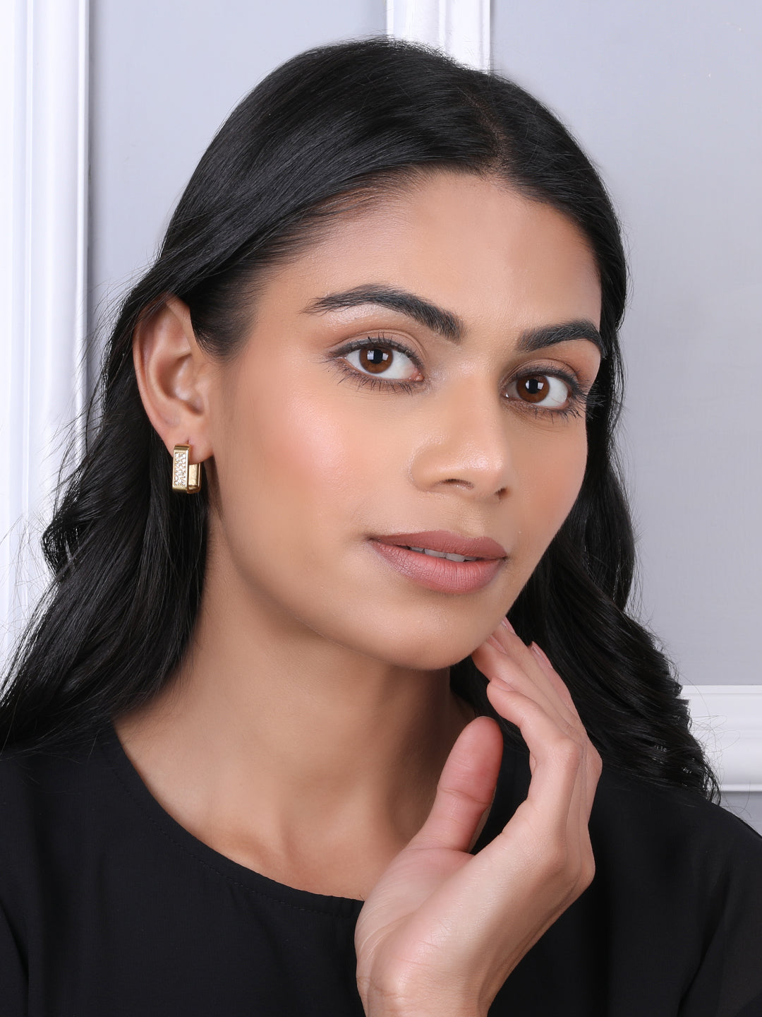 Imperial Square-Cut Stud Earrings