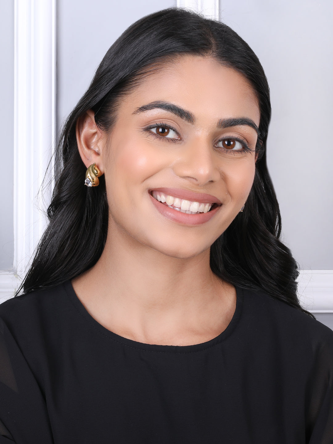 Gold-Plated Drop Earrings