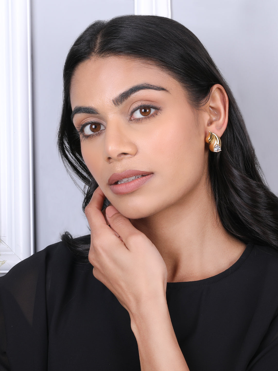Gold-Plated Drop Earrings