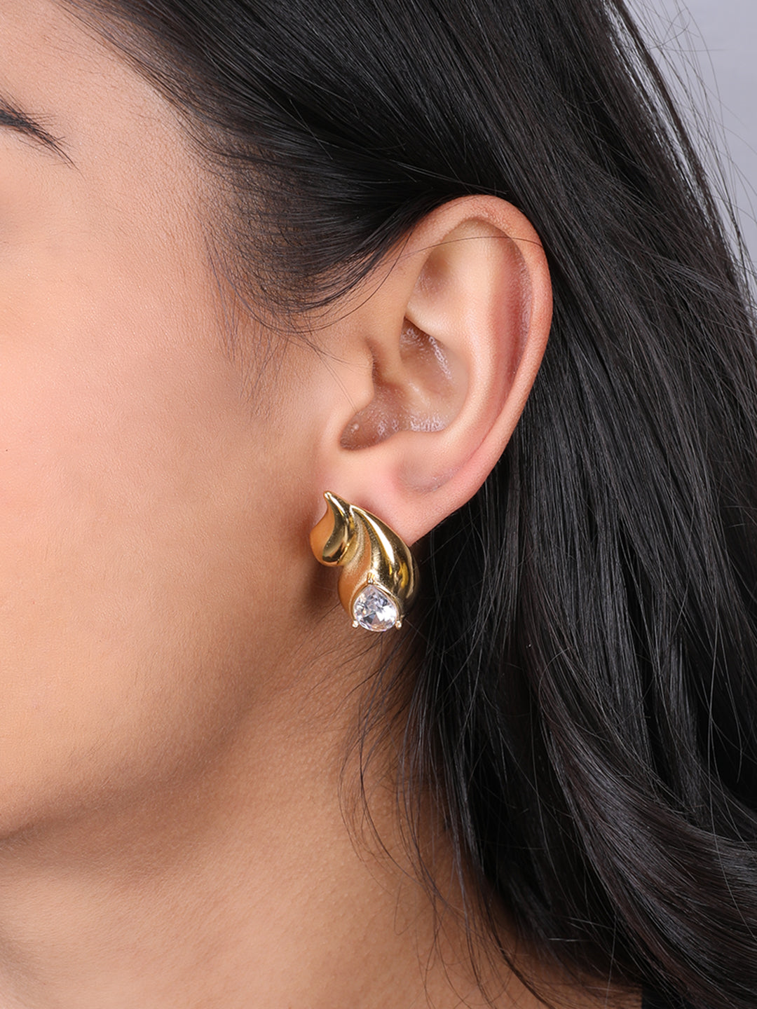 Gold-Plated Drop Earrings