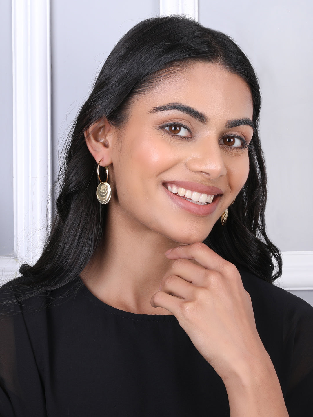 Kraze Golden Drop Earrings
