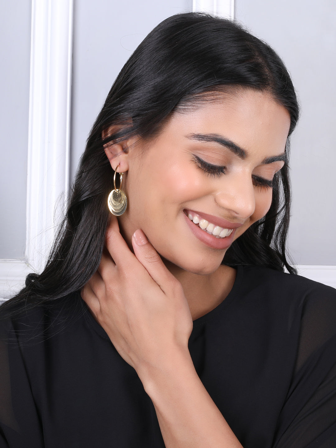 Kraze Golden Drop Earrings