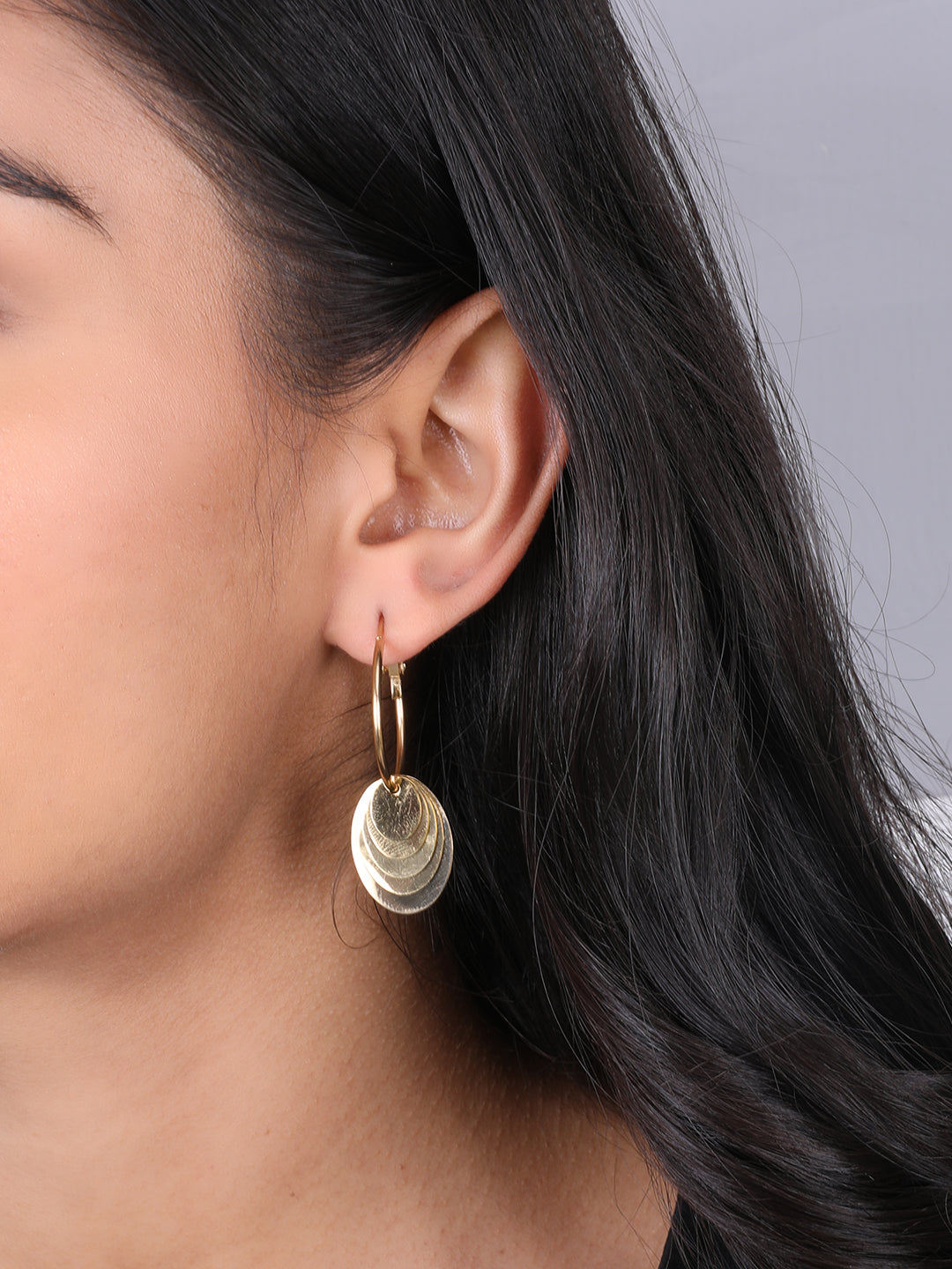 Kraze Golden Drop Earrings