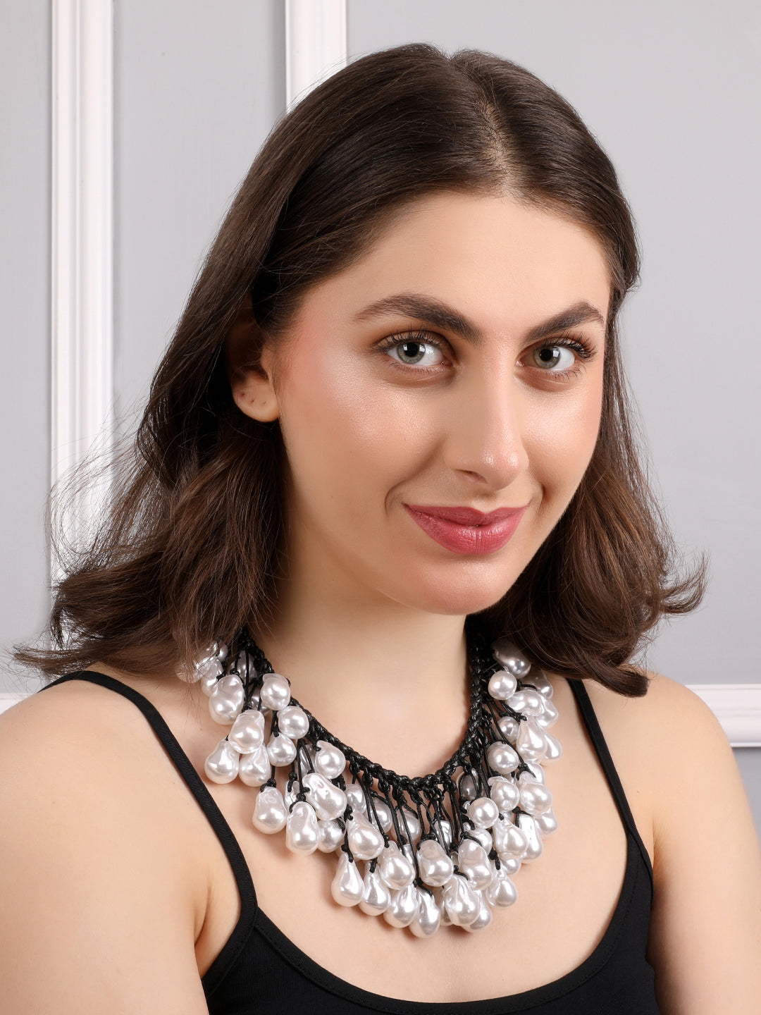Boho Pearl Teardrop Necklace